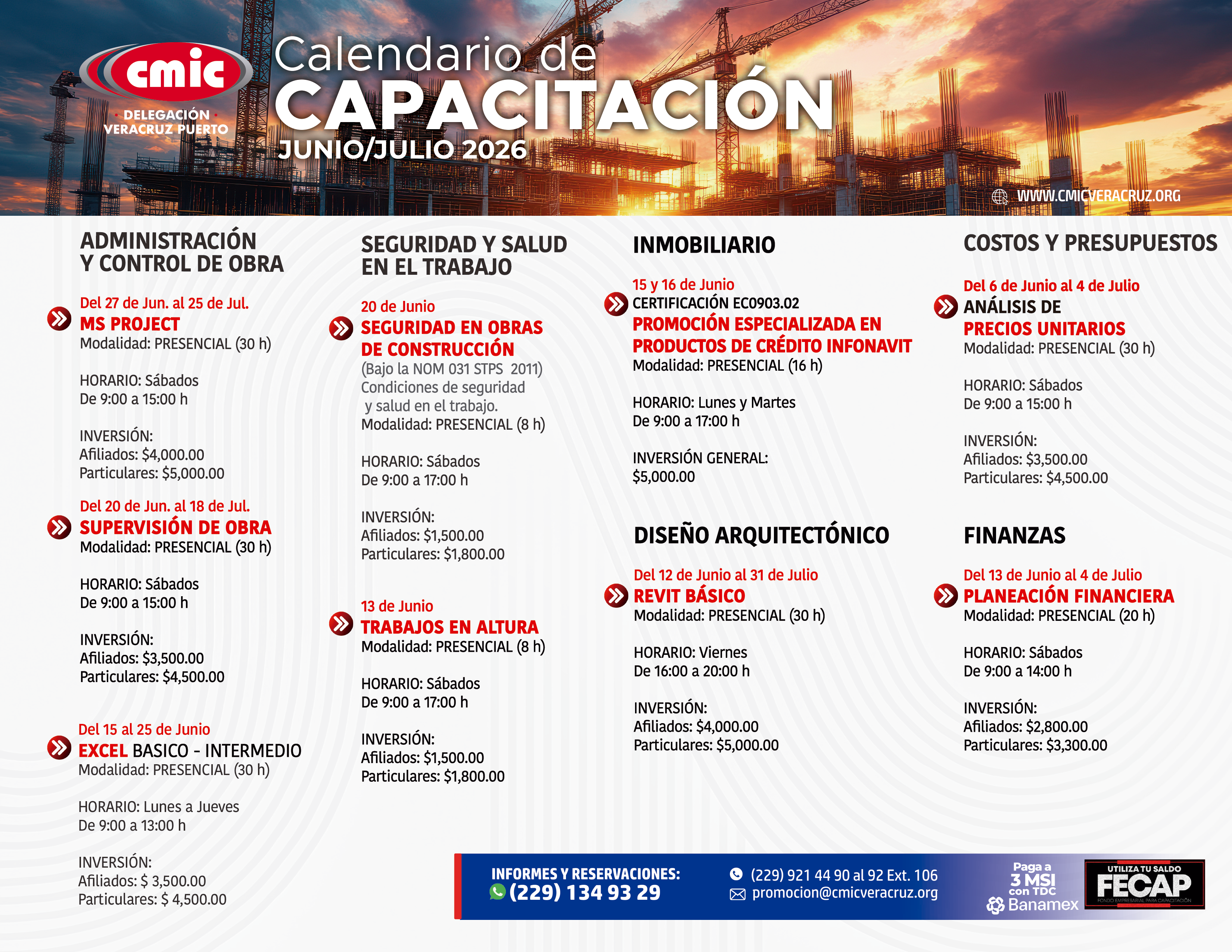 Calendario de Cursos