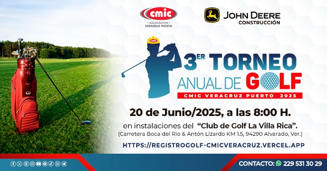 3er.  Torneo Anual de Golf CMIC Veracruz 2025